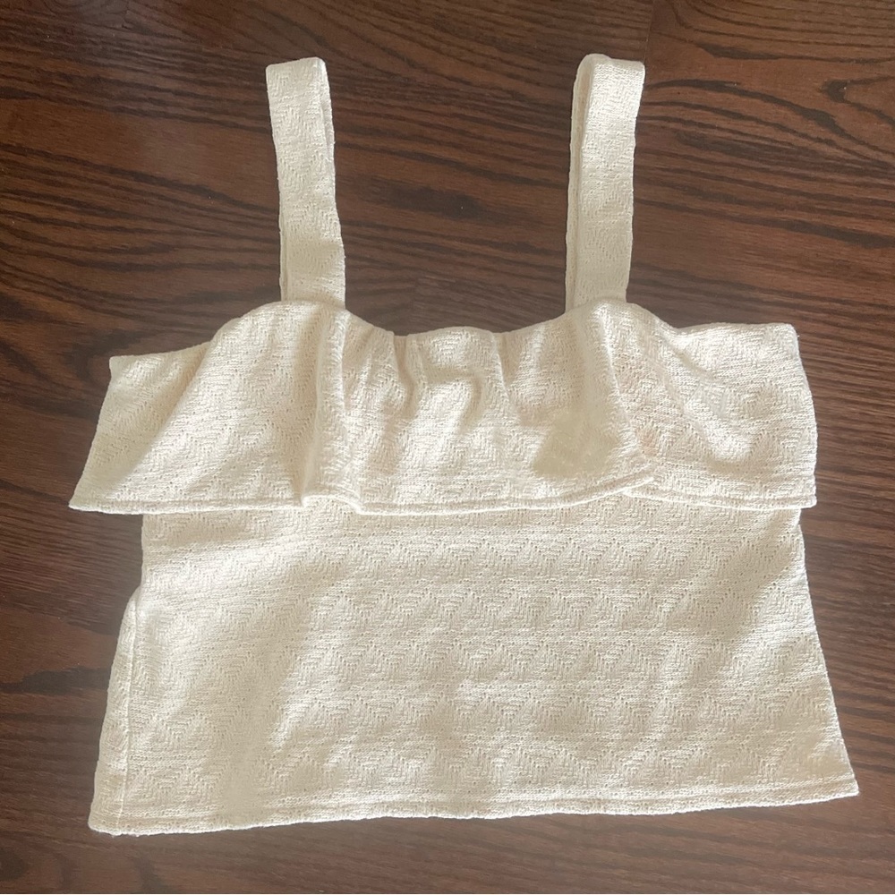 MADEWELL Ruffle Crochet Tank Top - Picture 6 of 10